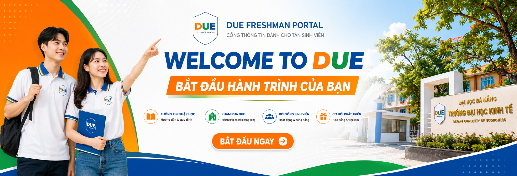 Welcome to DUE - Bắt đầu hành trình của bạn